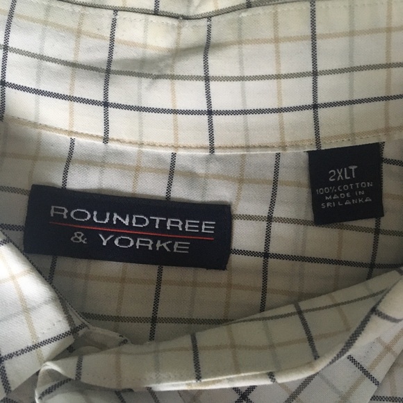 Men’s multicolor checked short sleeve button down - Picture 3 of 5